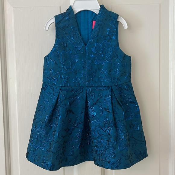 Lilly Pulitzer Mini Tanlee Dress - Teal Bay Blooming - size 2 - Picture 1 of 4
